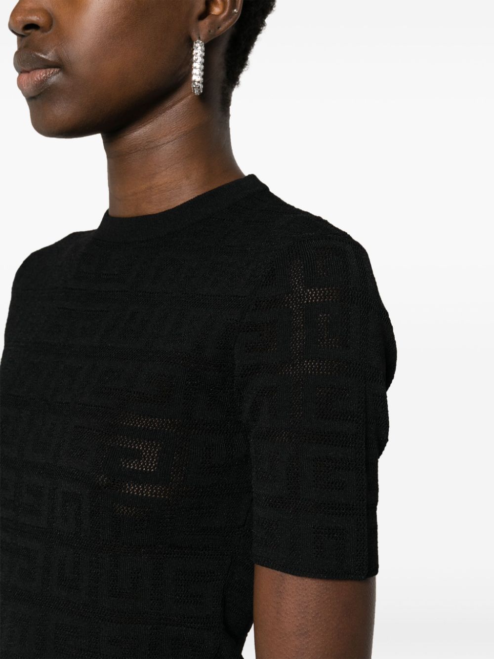 Givenchy Black Monogram Jacquard Sweater image 2