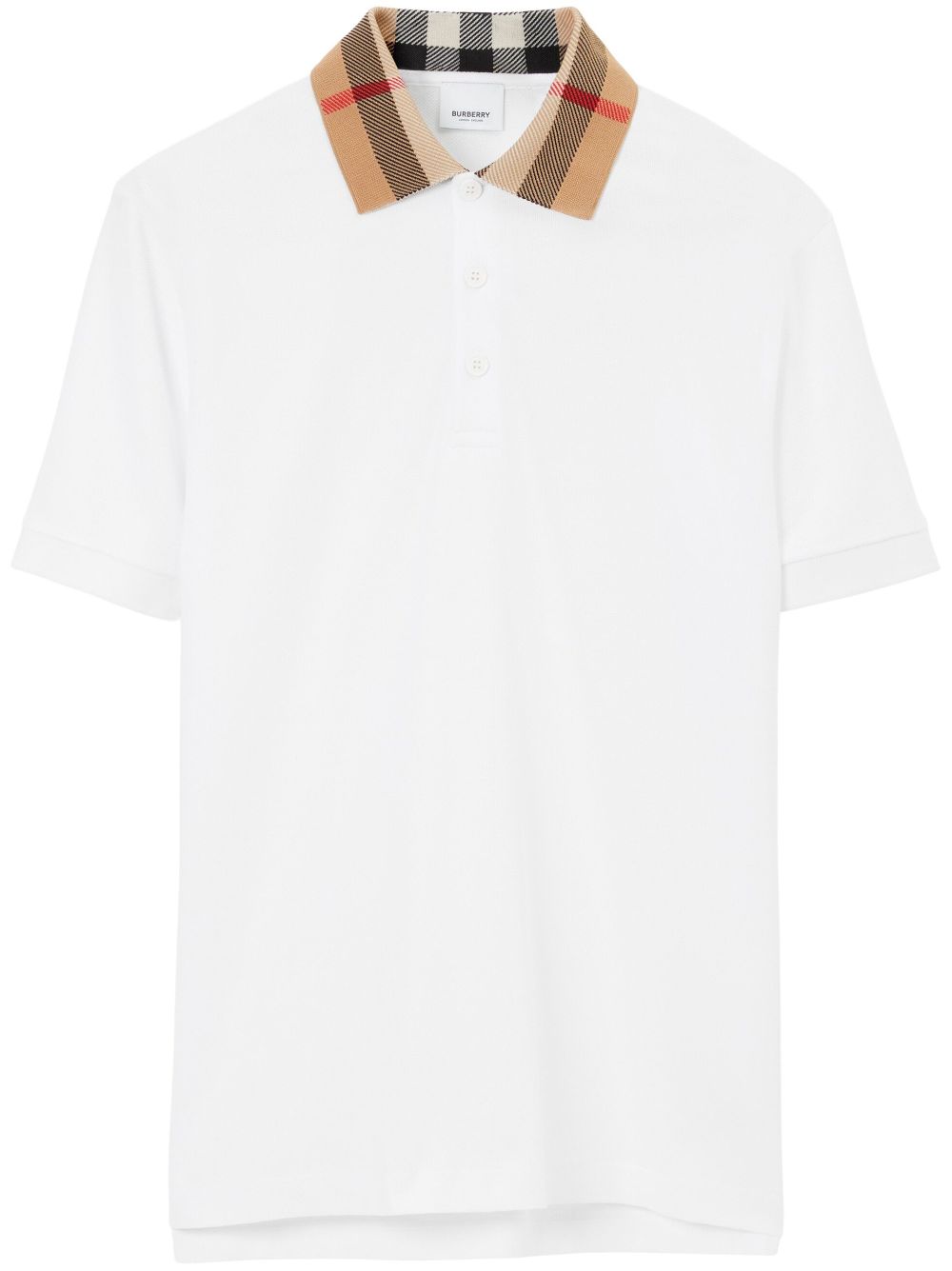 Burberry Vintage Check Polo Shirt - White image 0