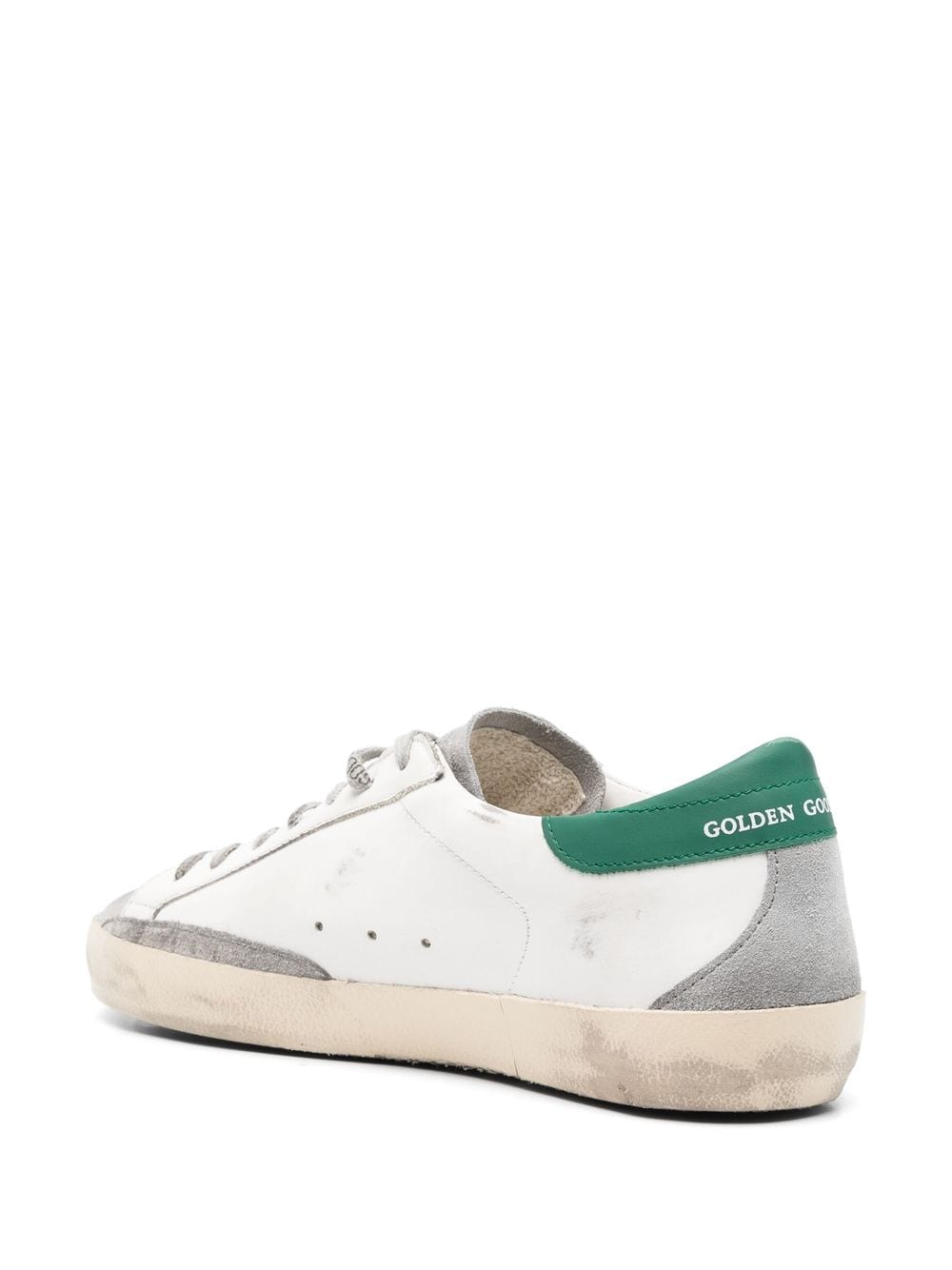 Golden Goose Super-Star Low-Top Sneakers in Green image 2