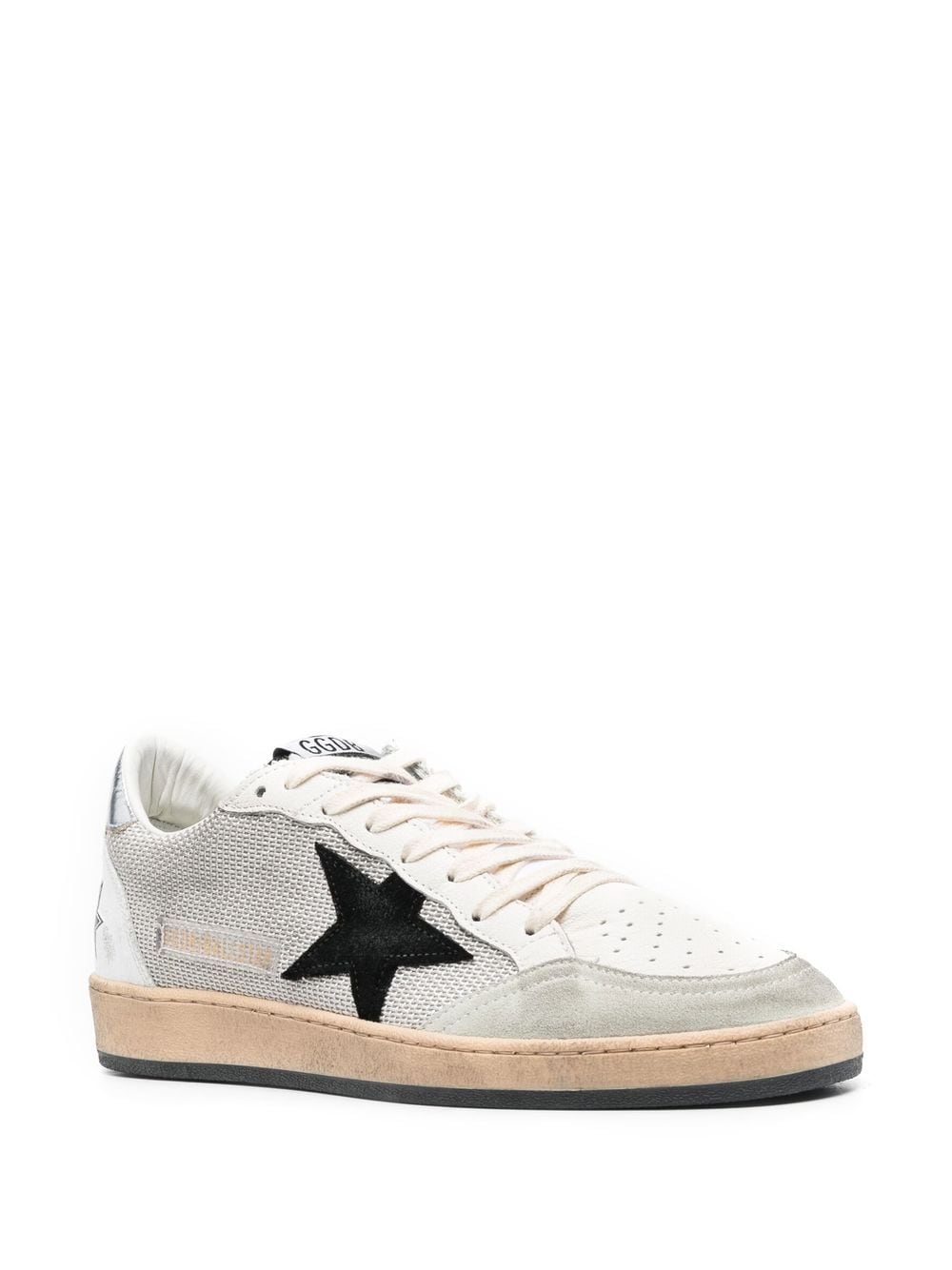 Golden Goose Ball-Star Low-Top Sneakers - Silver image 2