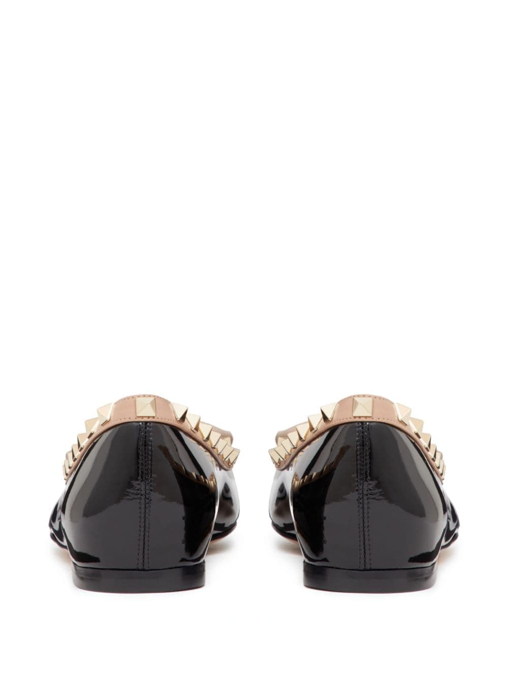 Valentino Garavani Rockstud Black Leather Ballerinas image 1