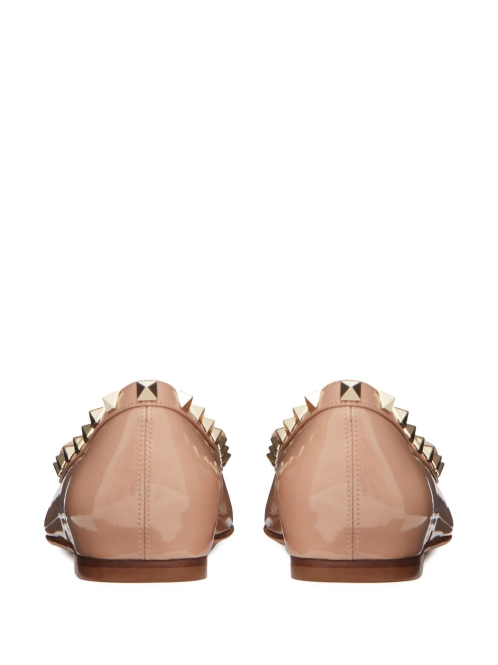 Valentino Garavani Rockstud Pink Leather Ballerinas image 4