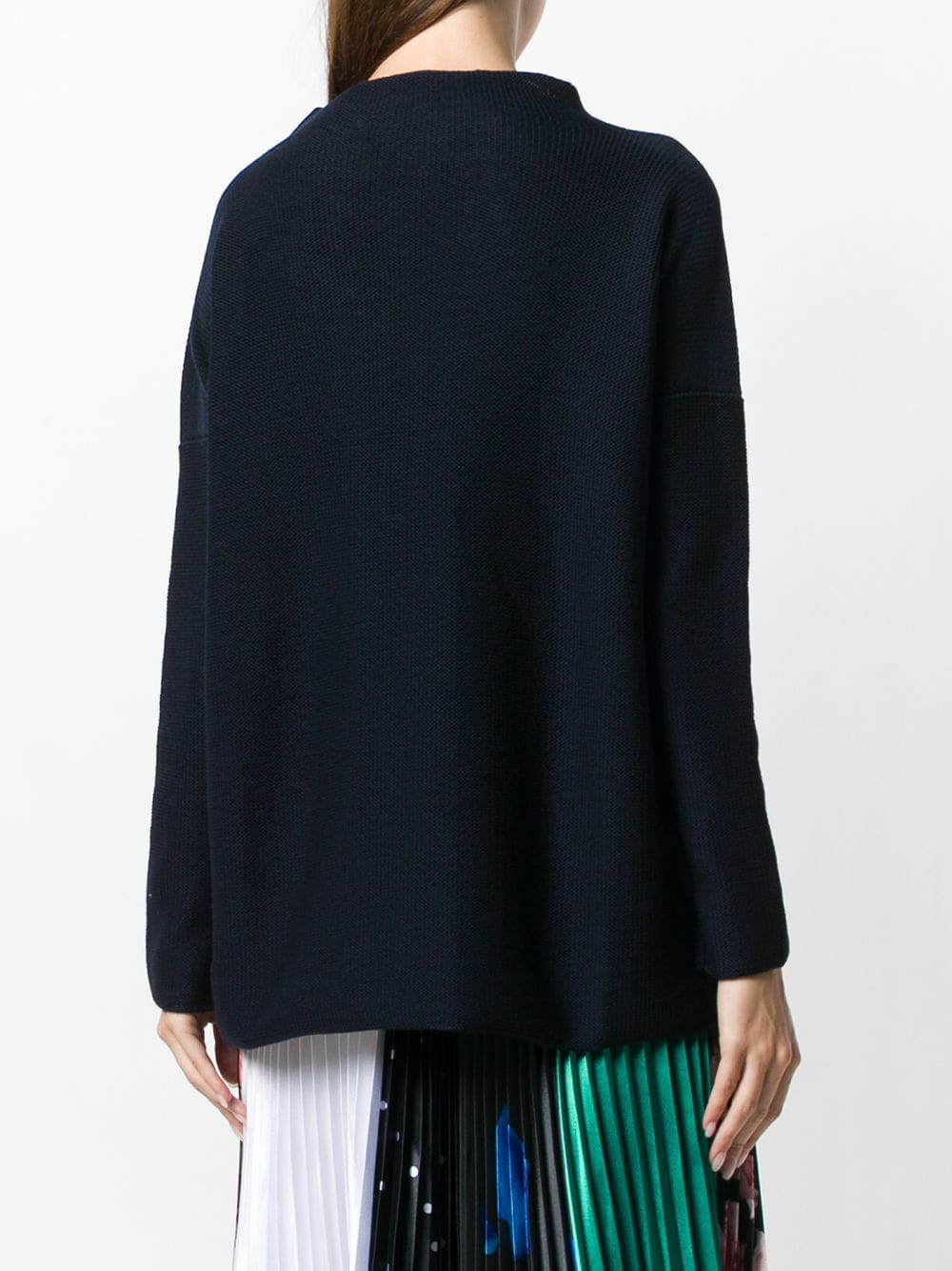 Daniela Gregis Navy Blue Halter Neck Wool Jumper image 3