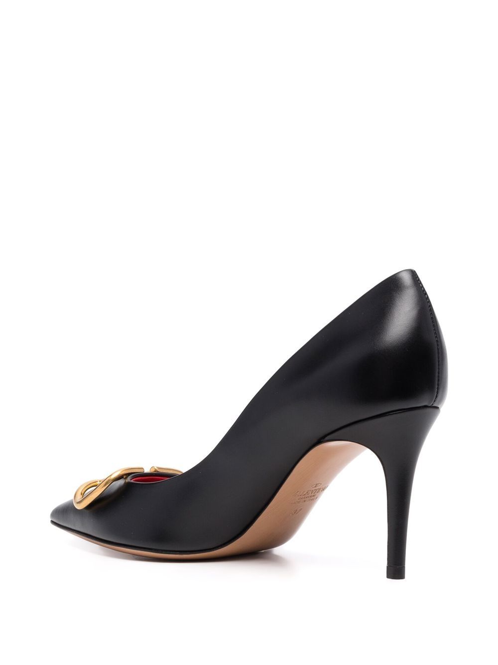 Valentino Garavani Black VLogo 85mm Heels image 2