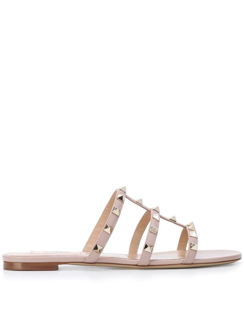 Valentino Garavani Rockstud Powder Leather Sandals image 0