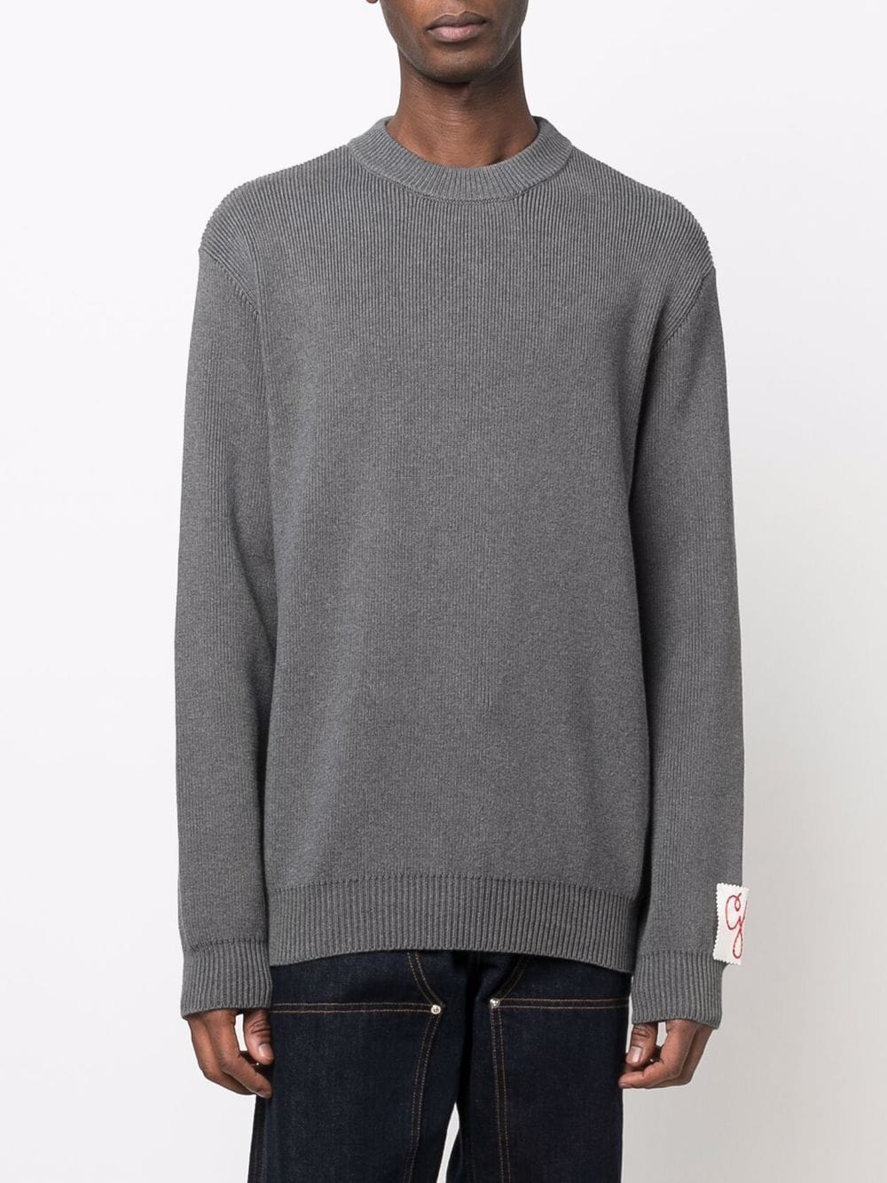 Golden Goose Grey Logo Patch Sweatshirt image 2