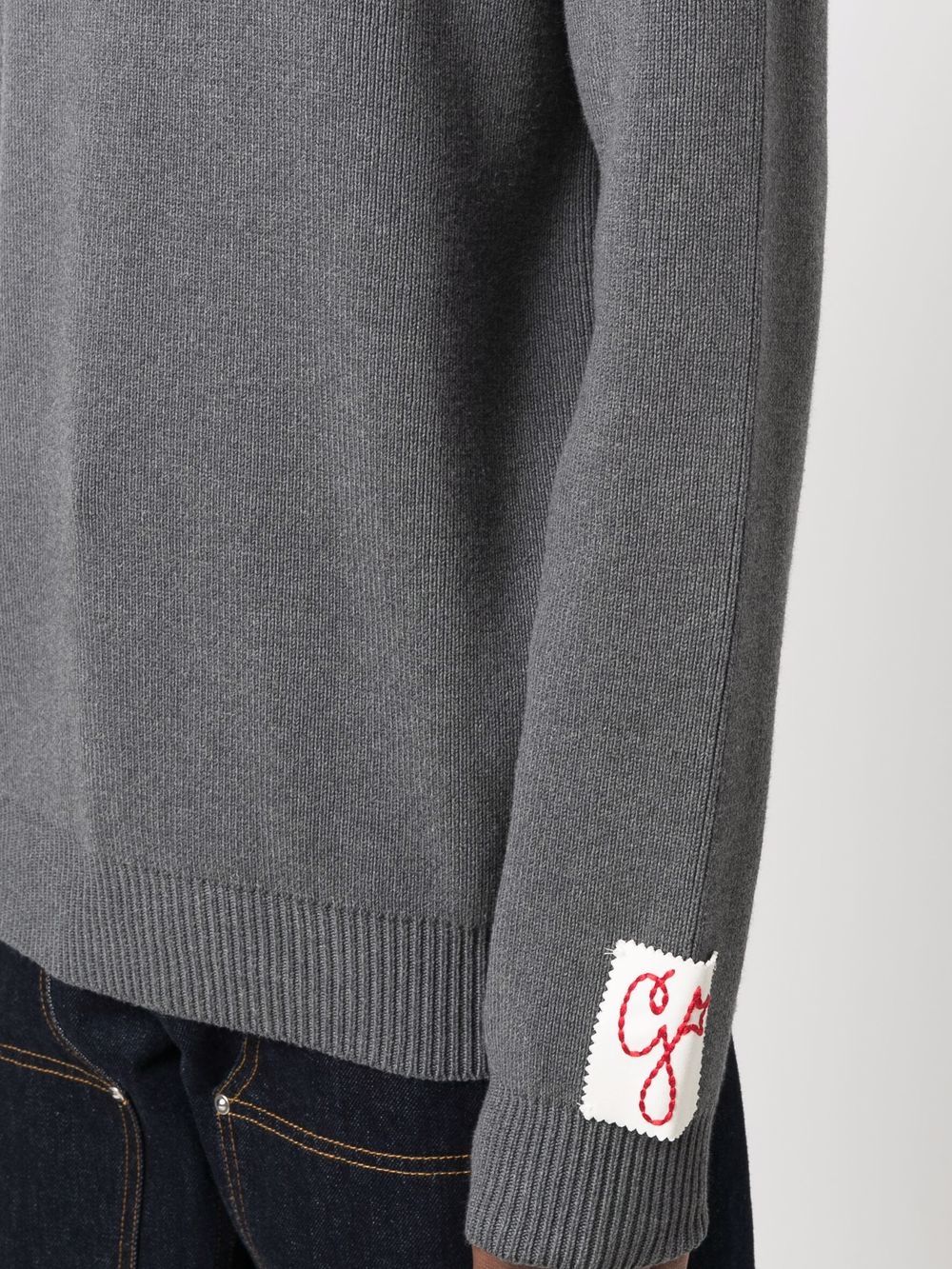 Golden Goose Grey Logo Patch Sweatshirt image 3