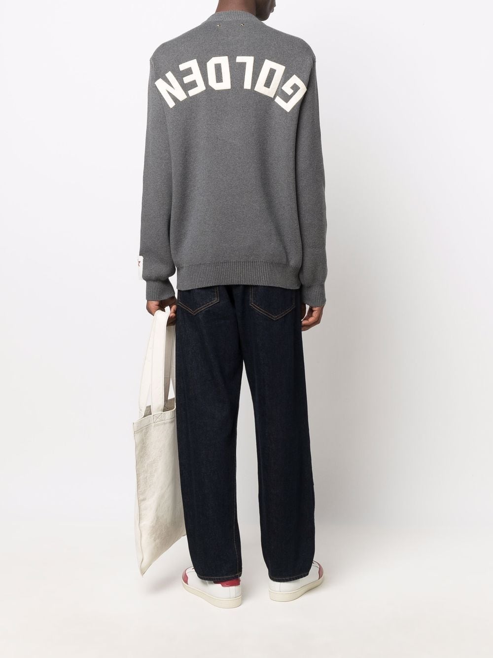 Golden Goose Grey Logo Patch Sweatshirt image 4