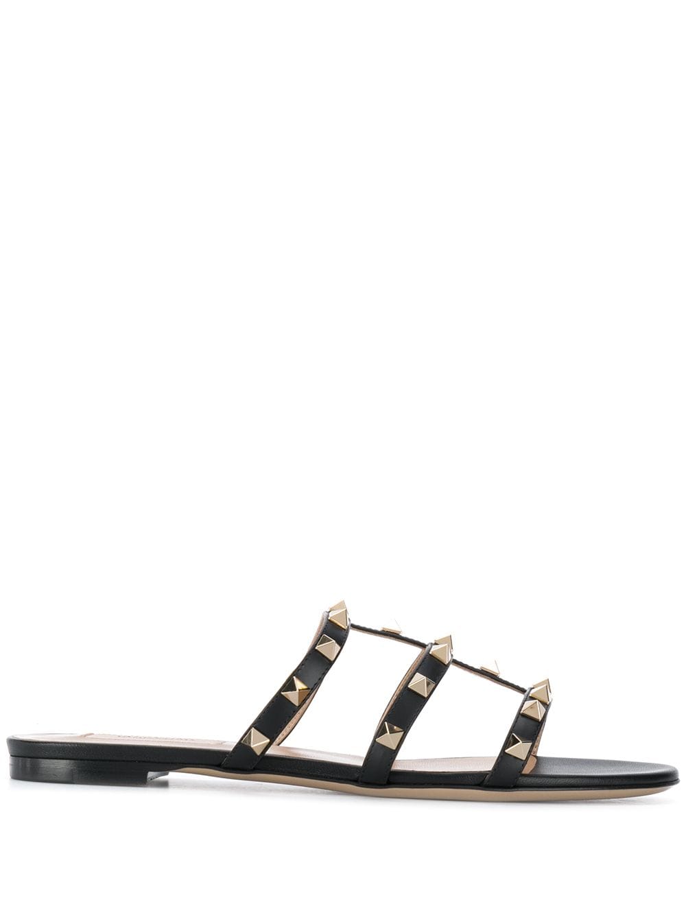 Valentino Garavani Black Rockstud Cage Sandals image 0