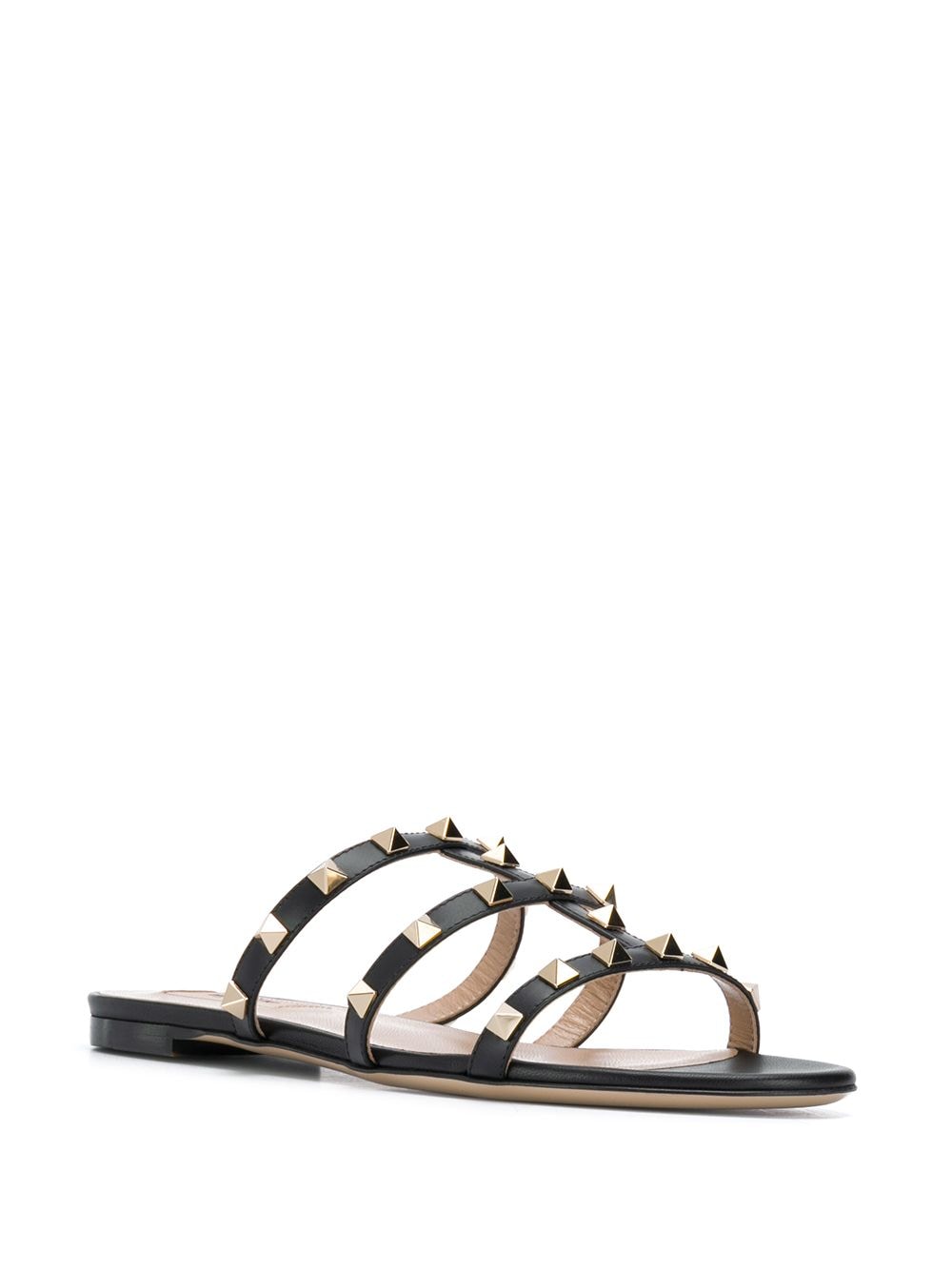 Valentino Garavani Black Rockstud Cage Sandals image 1