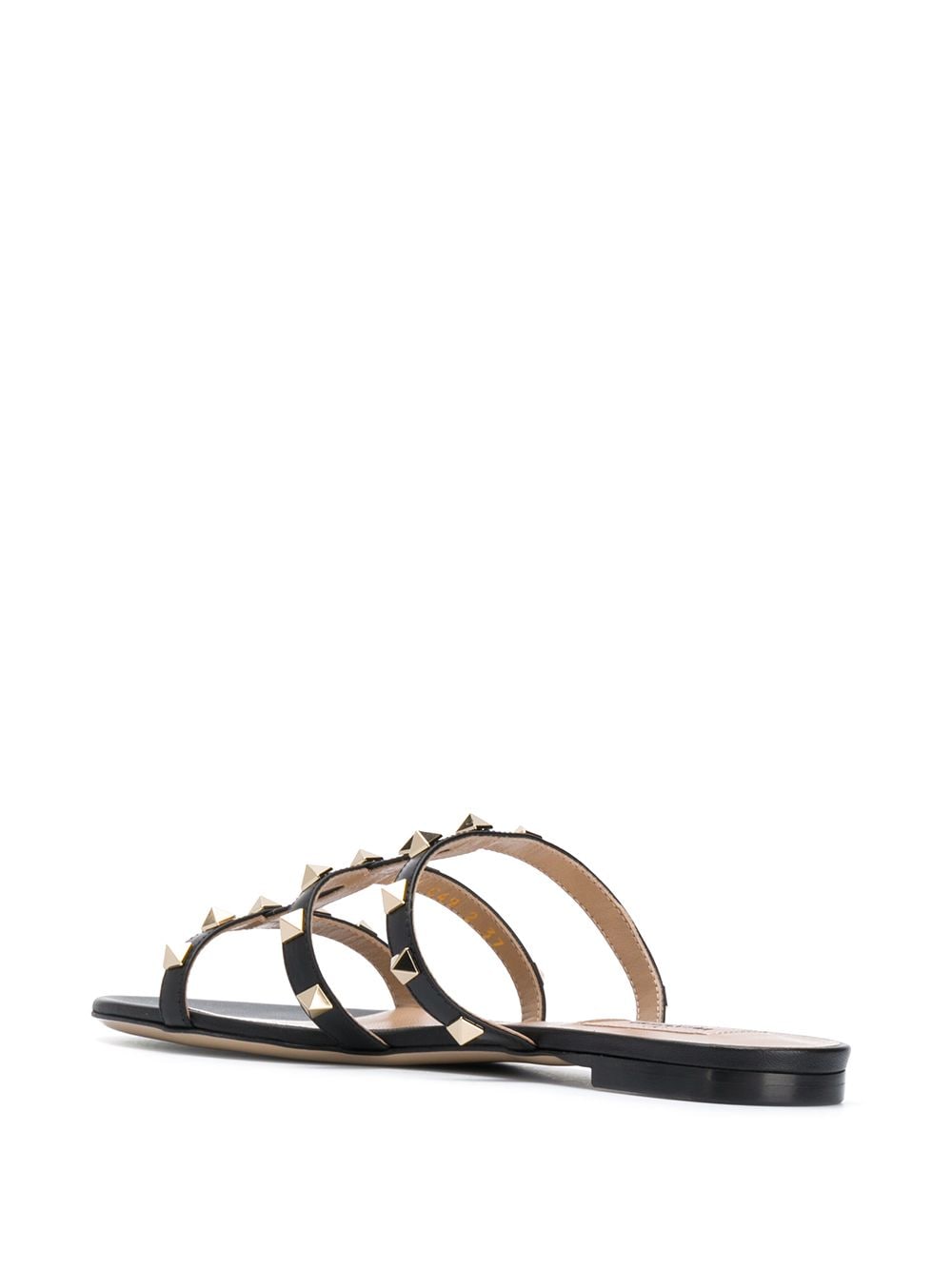 Valentino Garavani Black Rockstud Cage Sandals image 2