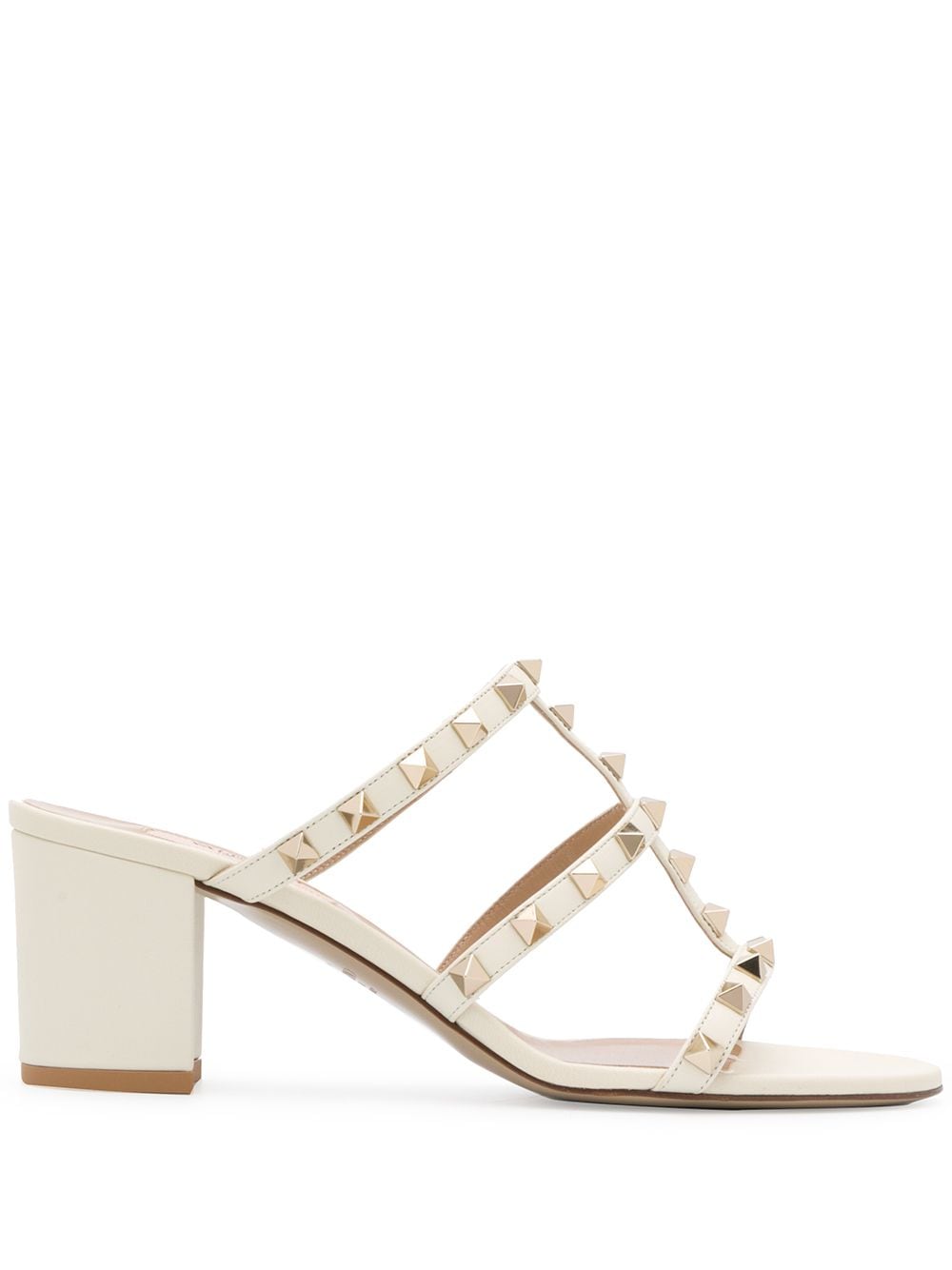 Valentino Garavani Rockstud Leather Sandals - White image 0