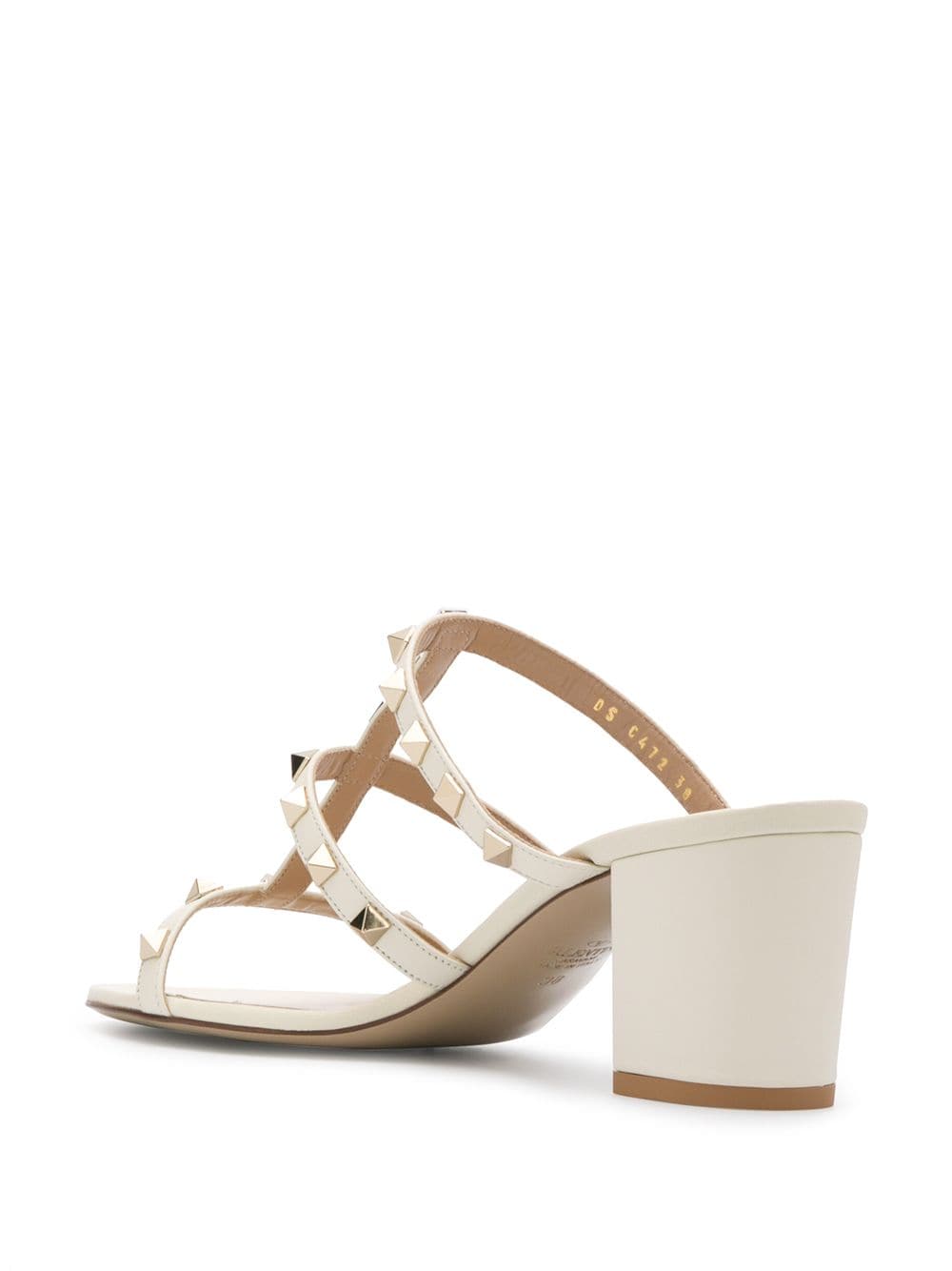 Valentino Garavani Rockstud Leather Sandals - White image 2