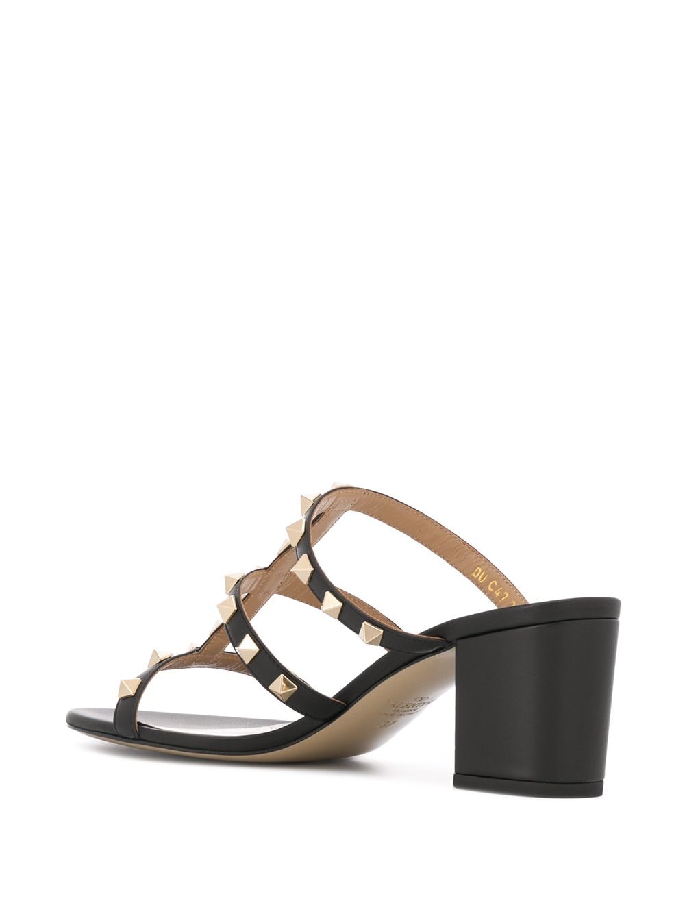 Valentino Garavani Rockstud Black Leather Sandals image 2