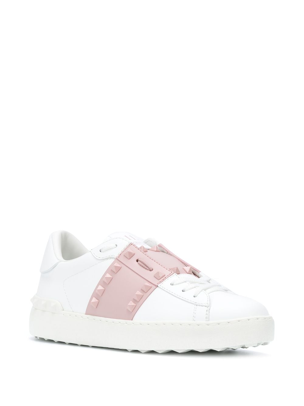 Valentino Garavani Pink Rockstud Sneakers image 3