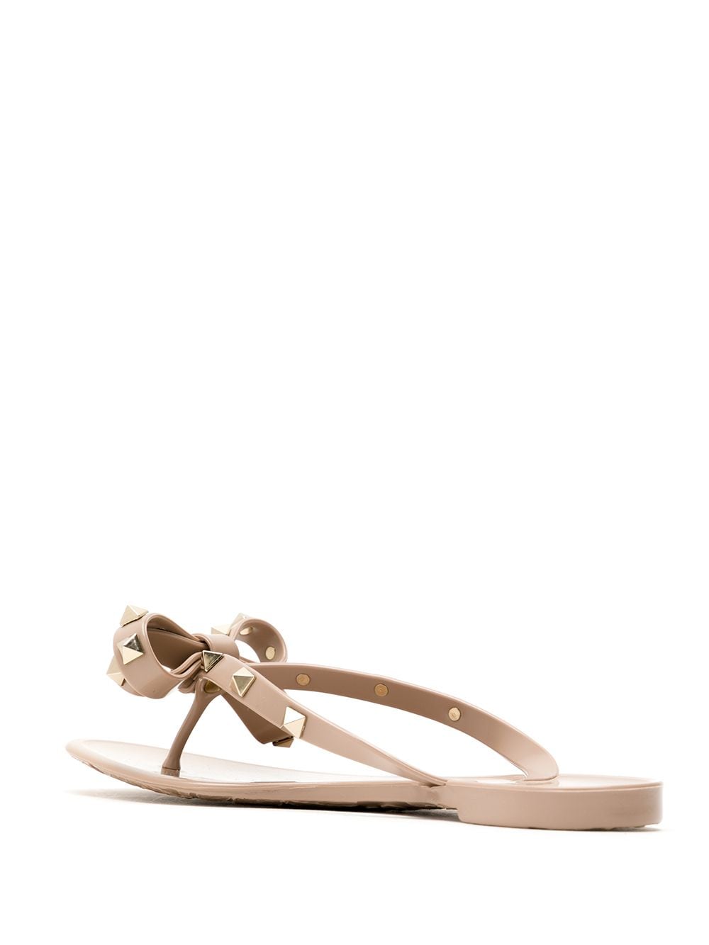 Valentino Garavani Rockstud Powder Pink Flip-Flop Sandals image 2