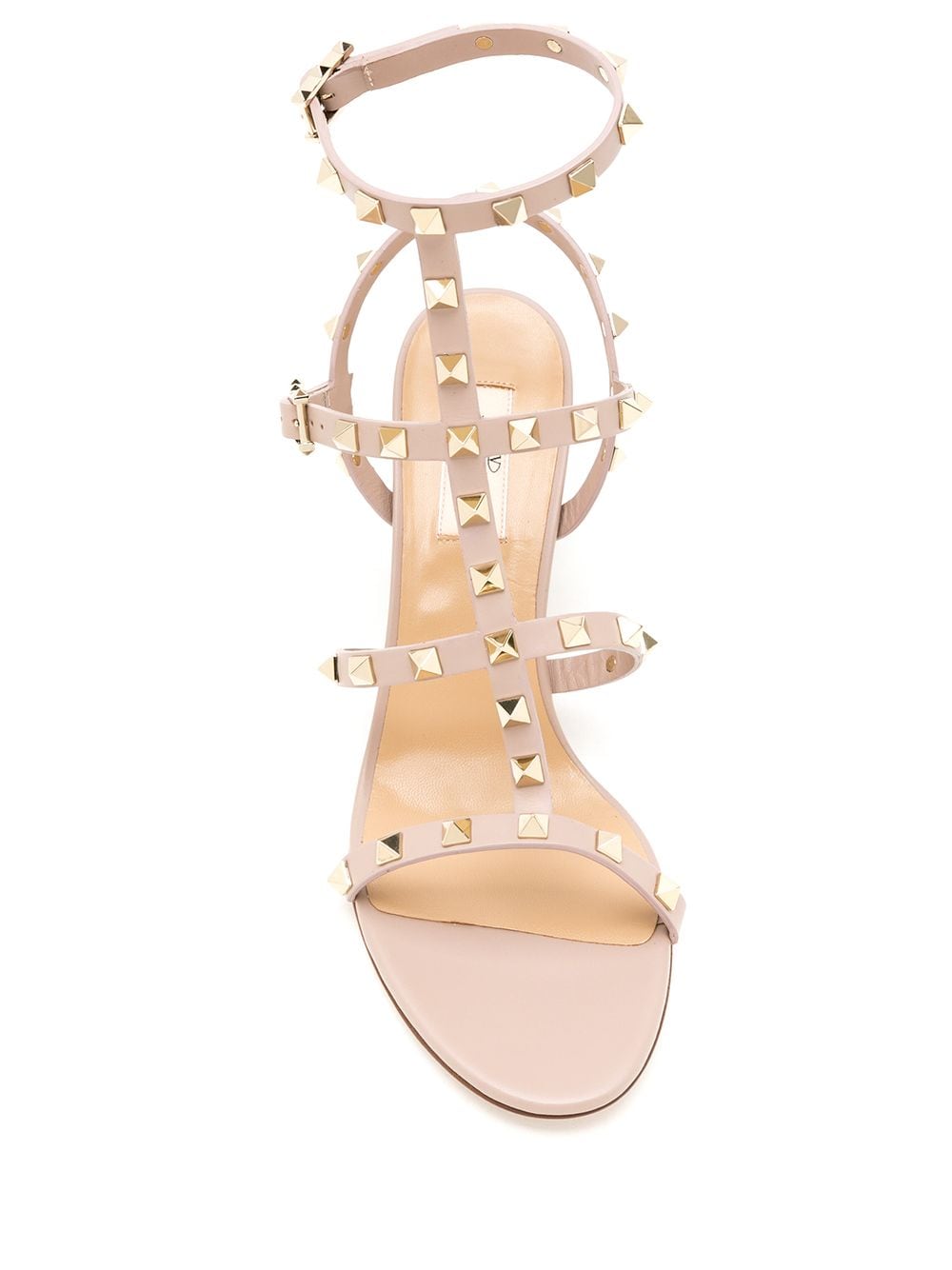 Valentino Garavani Rockstud Powder Pink Leather Sandals image 1