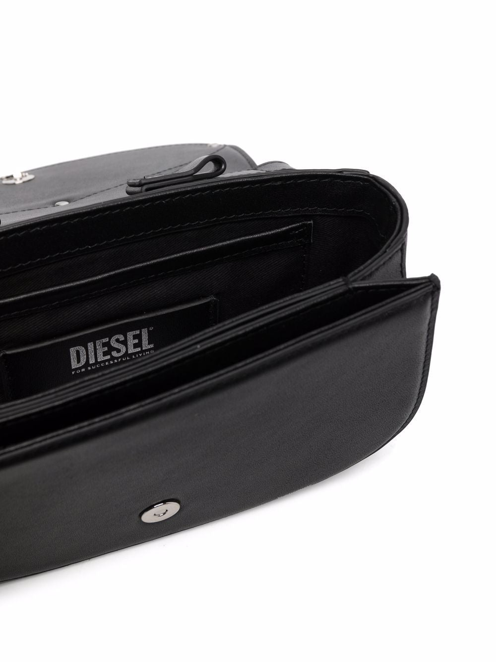 Diesel Black Leather Logo Shoulder Bag image 3