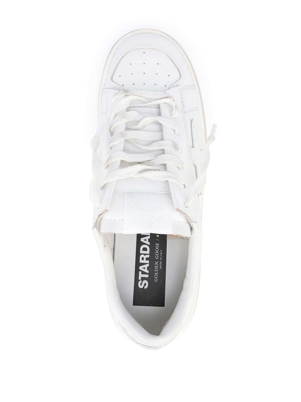 Golden Goose Deluxe Brand White Leather Stardan Low-Top Sneakers image 3