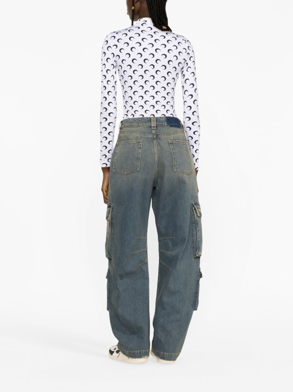 Golden Goose Deluxe Brand Women's Blue Denim Cargo Trousers image 1