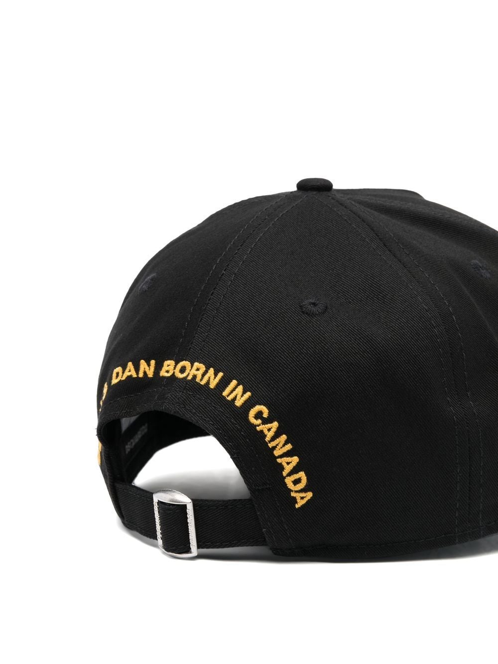 DSQUARED2 Black Baseball Cap with Canadian Flag Patch image 3