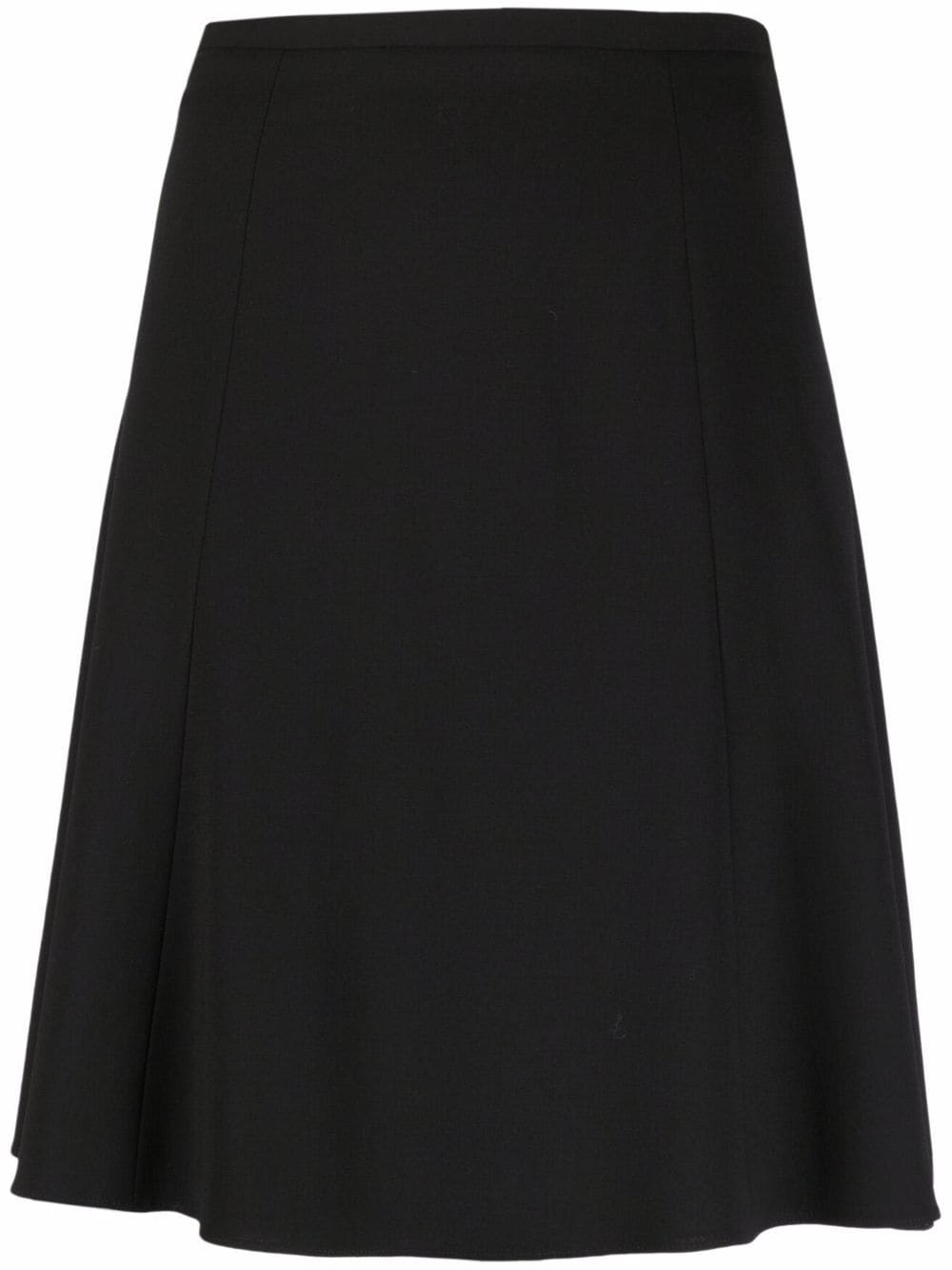 Emporio Armani Black High-Waisted A-Line Skirt image 0