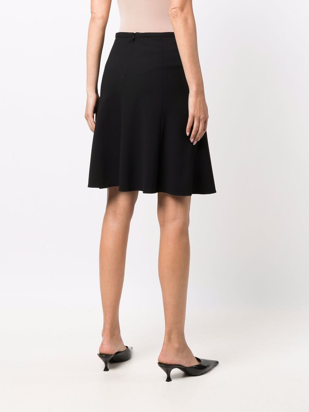 Emporio Armani Black High-Waisted A-Line Skirt image 4