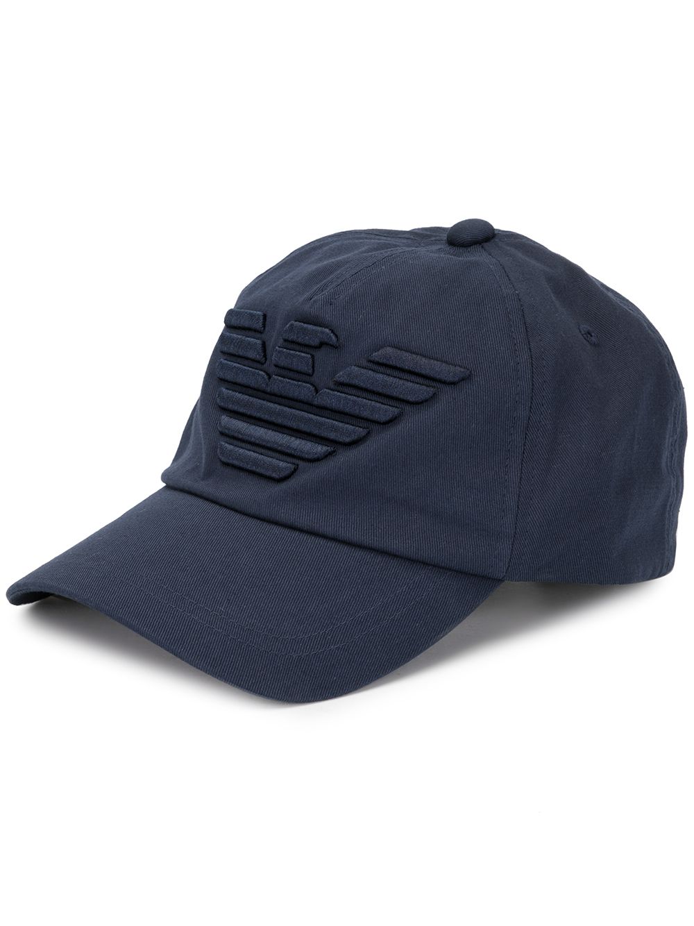 Emporio Armani Men's Navy Blue Cotton Baseball Cap image 0