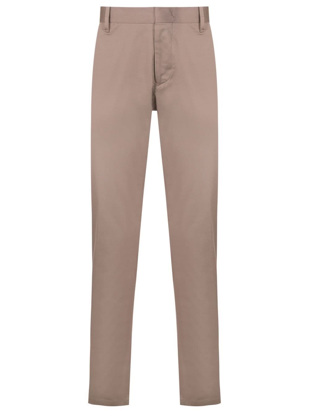 Emporio Armani Slim Fit Tailored Trousers in Dove Grey image 0