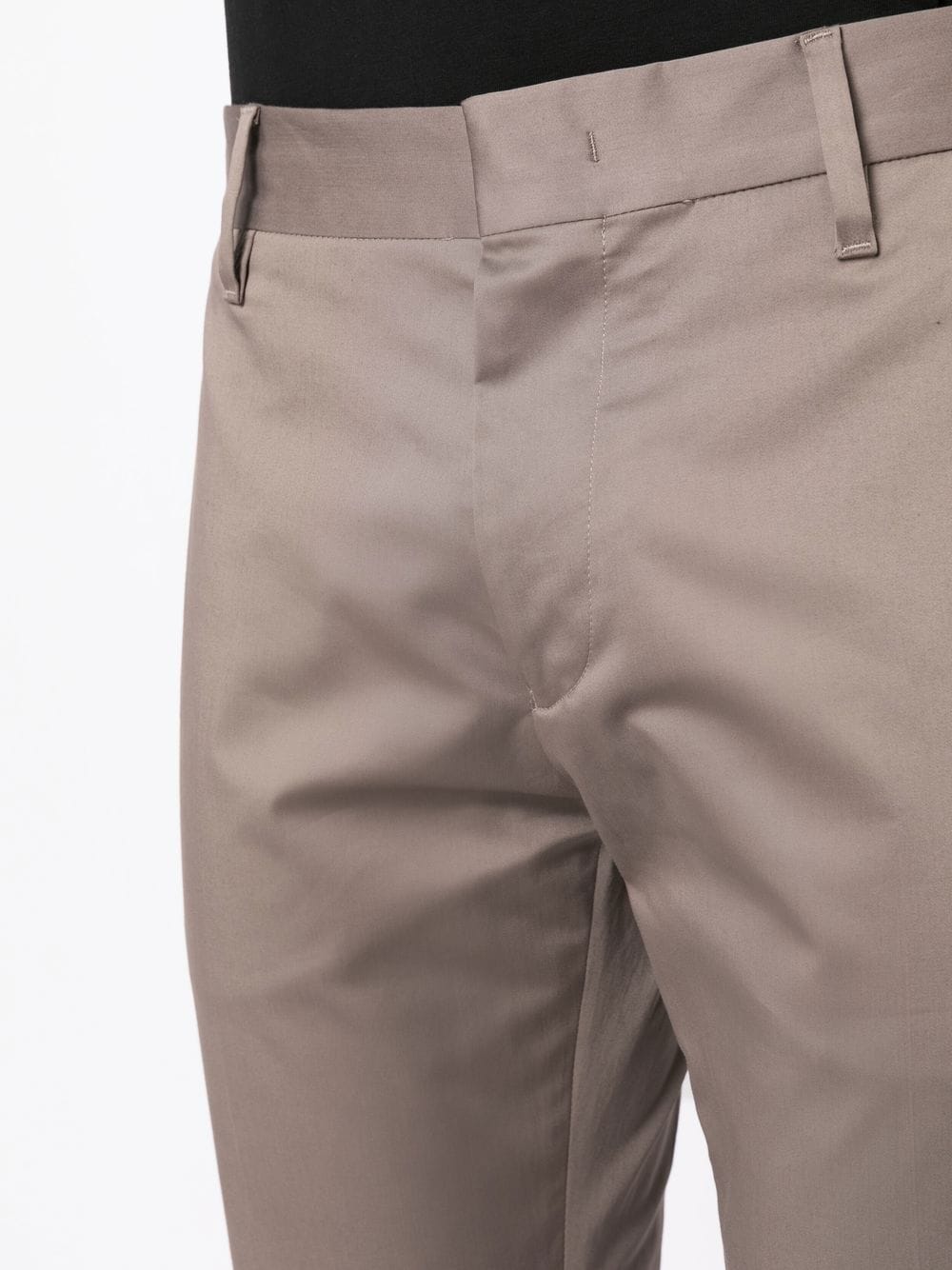 Emporio Armani Slim Fit Tailored Trousers in Dove Grey image 3