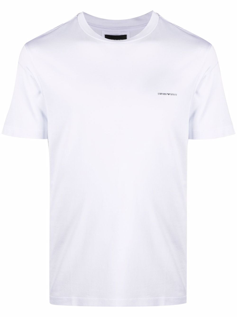 Emporio Armani White Logo Print Crewneck T-Shirt image 0