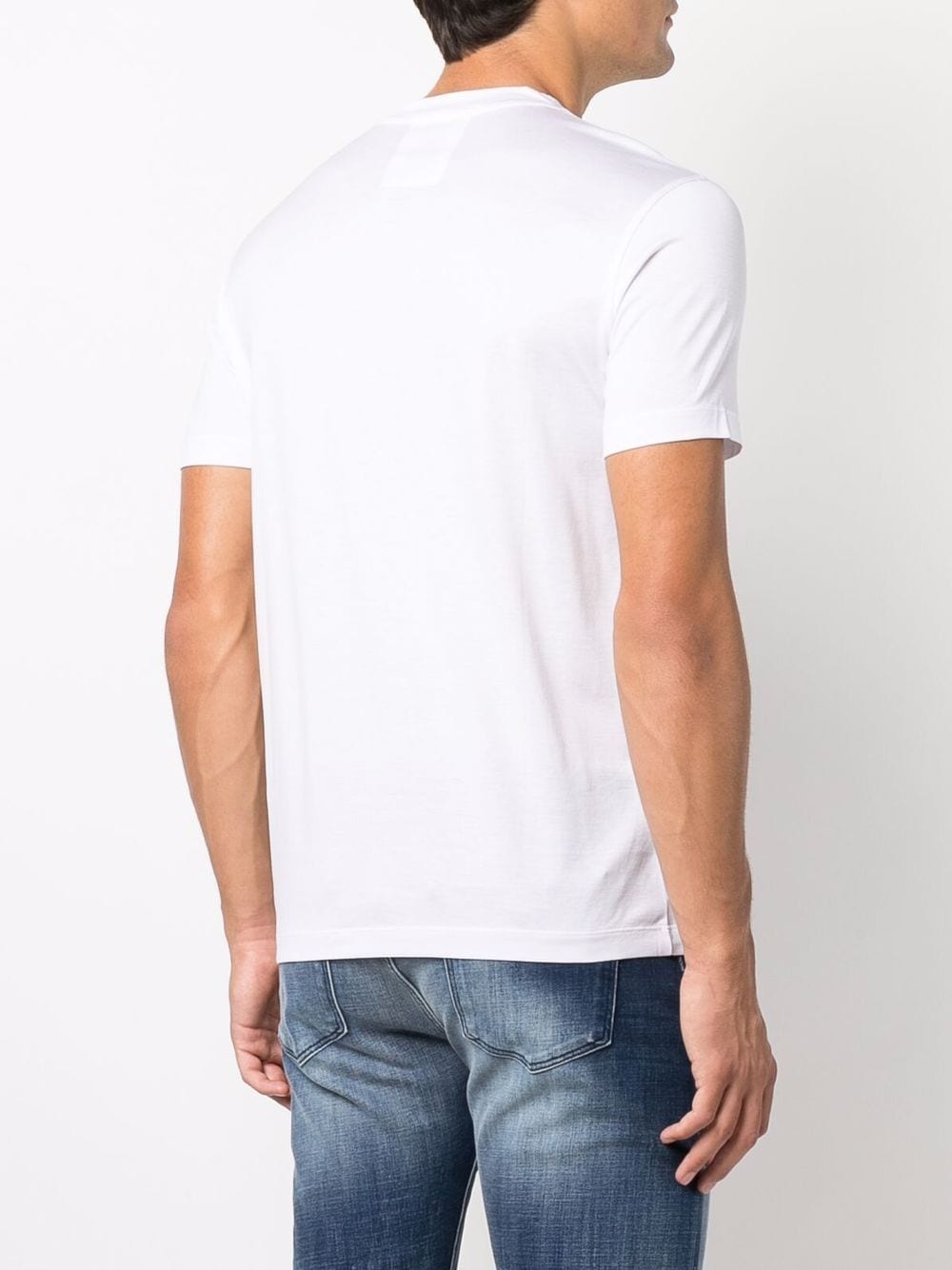 Emporio Armani White Logo Print Crewneck T-Shirt image 3