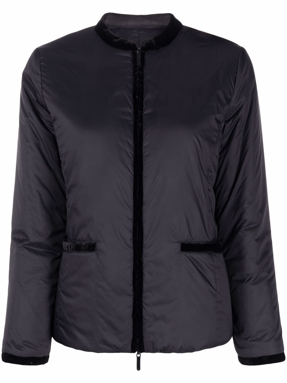 Emporio Armani Black Padded Bomber Jacket image 0