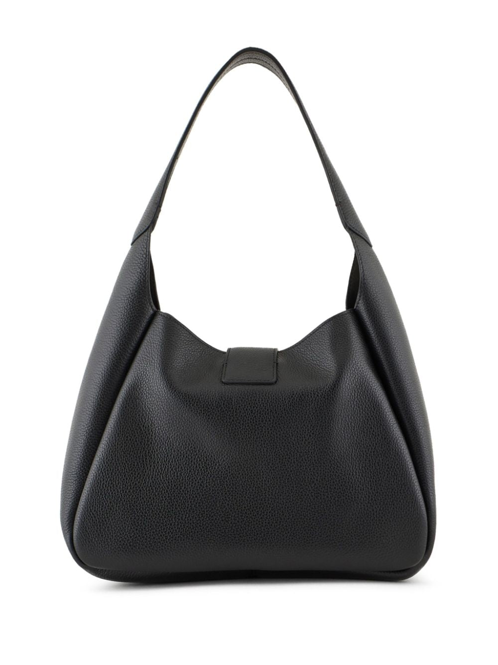 Emporio Armani Black Grained Leather Tote Bag image 4