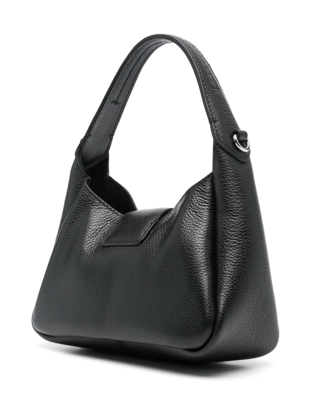 Emporio Armani Black Pebbled Calf Leather Shoulder Bag image 1