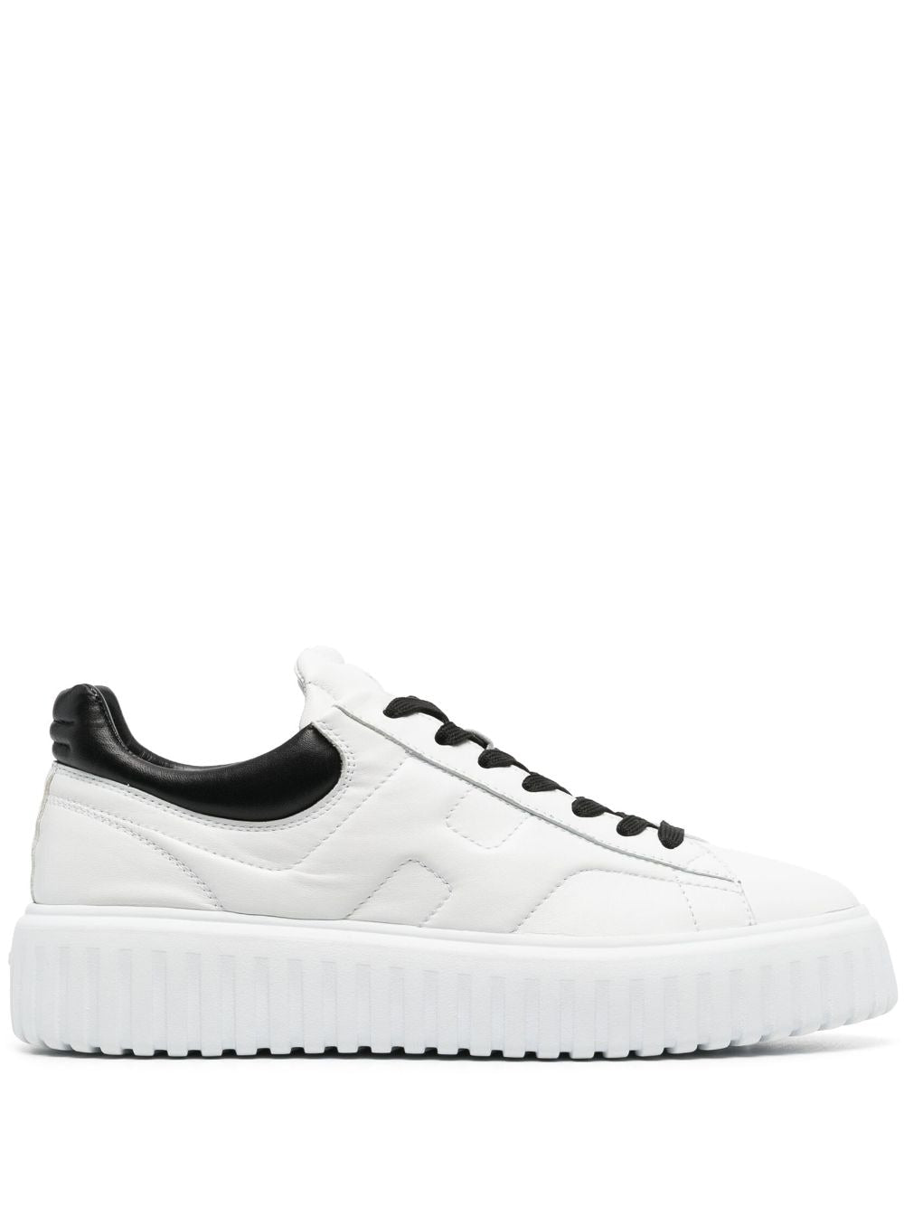 HOGAN H-Stripes White Leather Low-Top Sneakers image 0