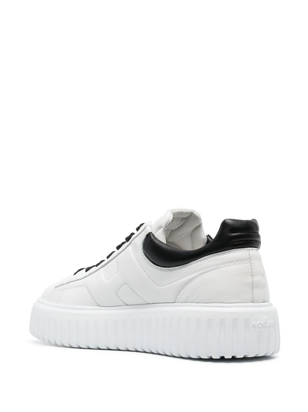 HOGAN H-Stripes White Leather Low-Top Sneakers image 3