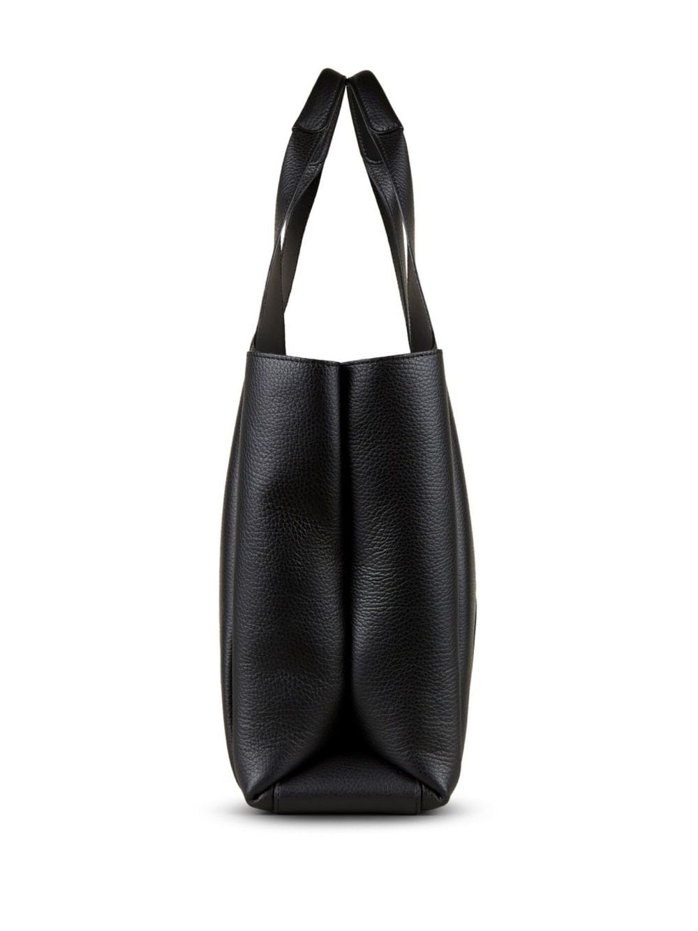 Hogan H-Logo Grained Leather Tote Bag - Black image 3