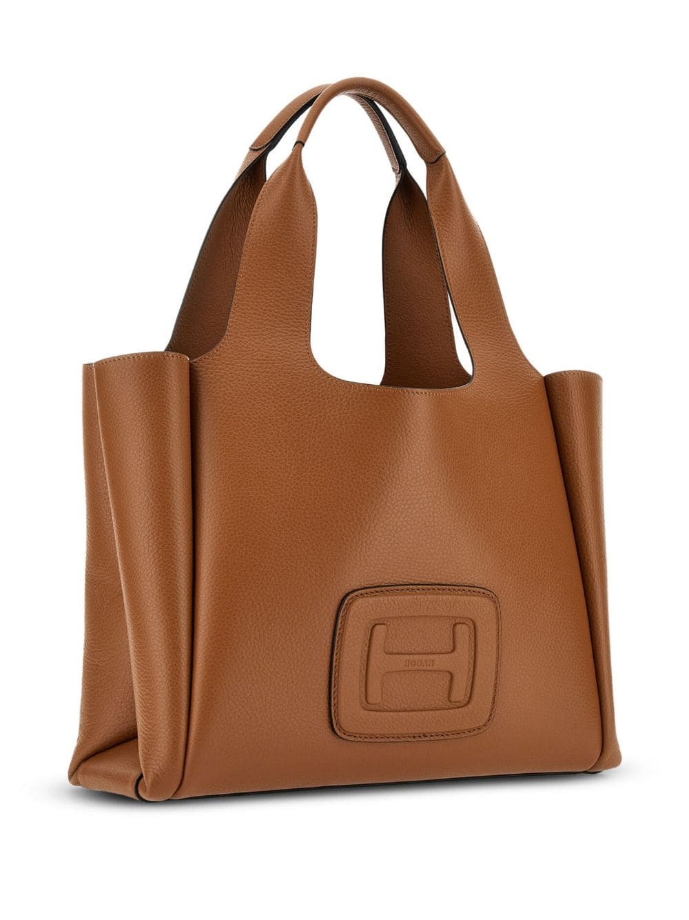 Hogan Leather Tote Bag - Cognac Brown image 2