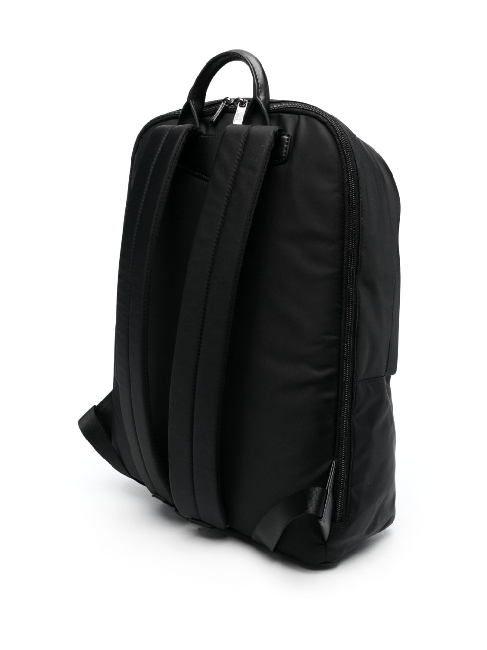 Emporio Armani Black Recycled Nylon Logo Backpack image 2