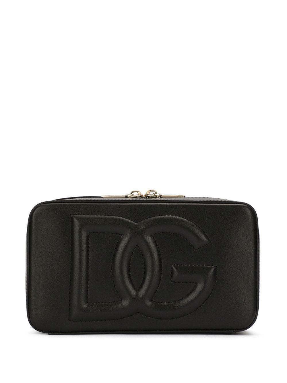 Dolce & Gabbana Black Embossed Logo Crossbody Bag image 0