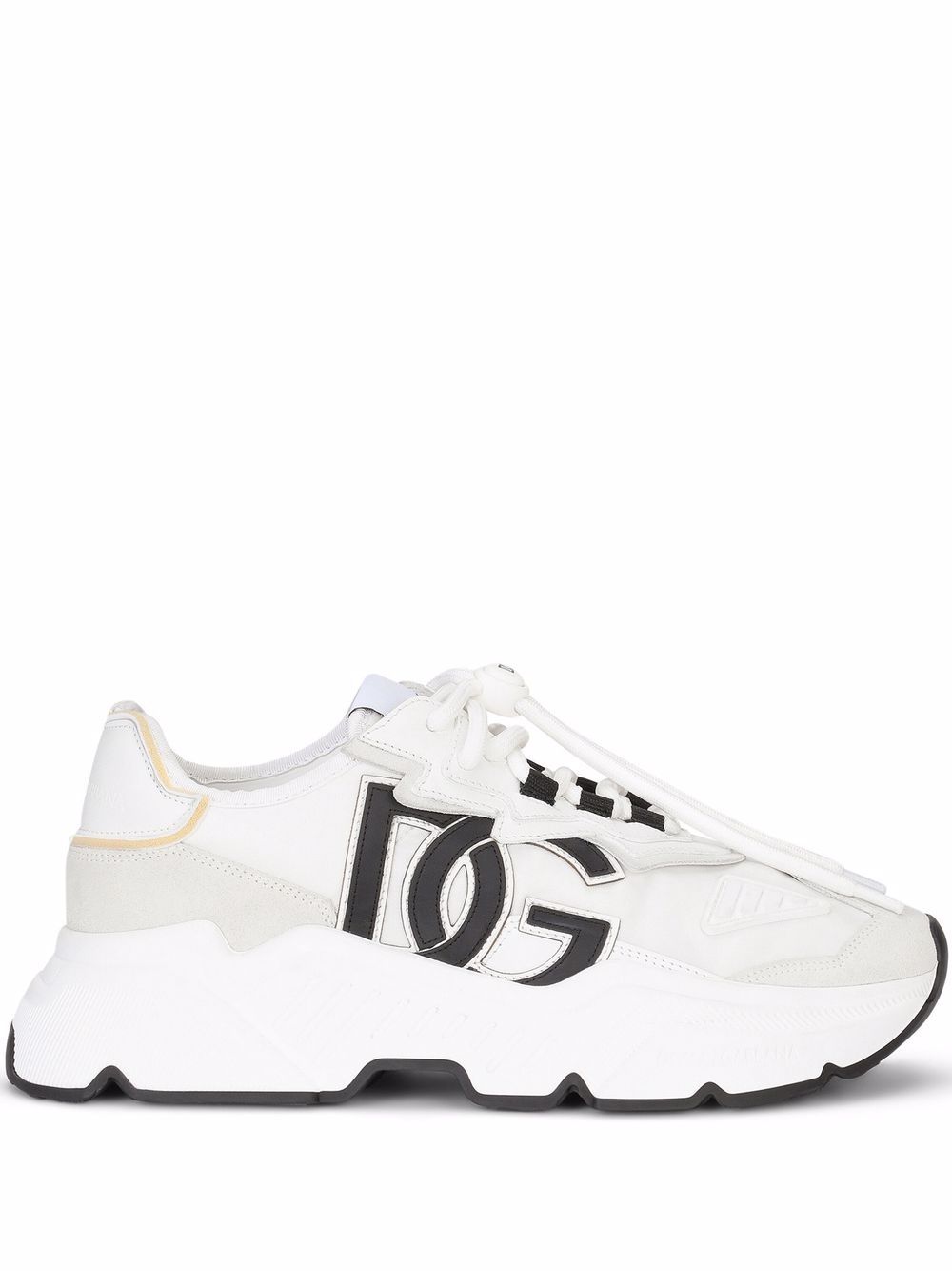 Dolce & Gabbana White Leather Daymaster Sneakers image 0