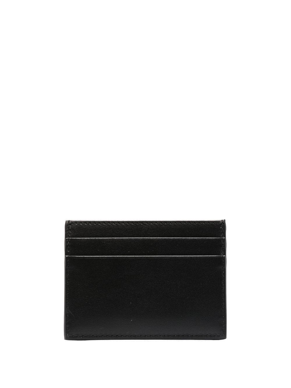 Dolce & Gabbana Black Leather Cardholder with Debossed Logo image 2