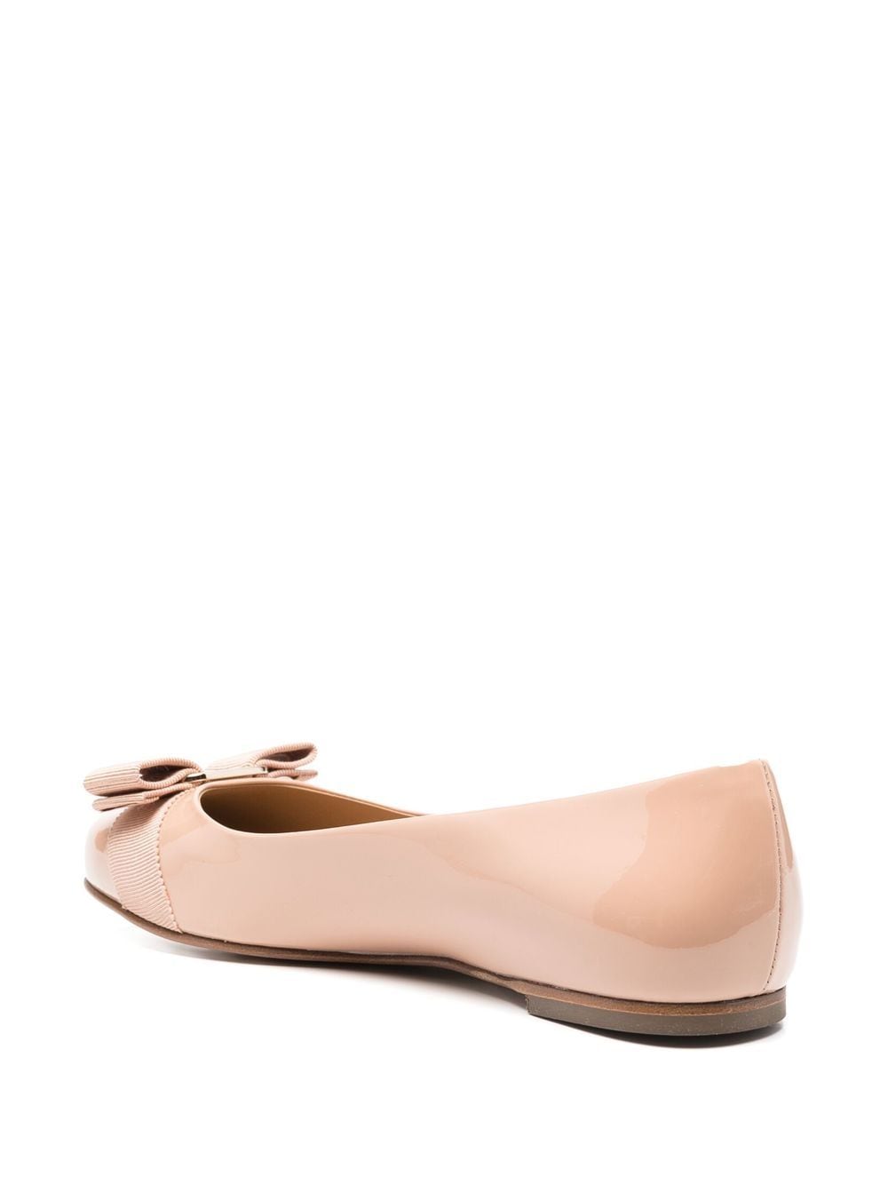 Ferragamo Women's Flat Shoes in Powder Pink Patent Leather image 3