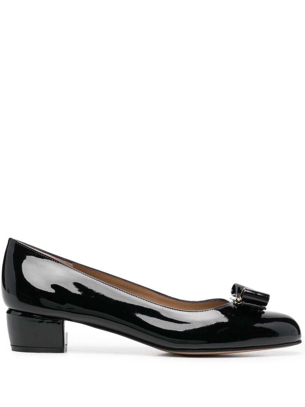 Ferragamo Women's Black Heels with Bow Detail image 0