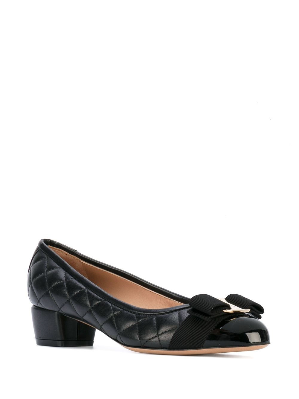 Salvatore Ferragamo Vara Bow Black Leather Pumps image 3