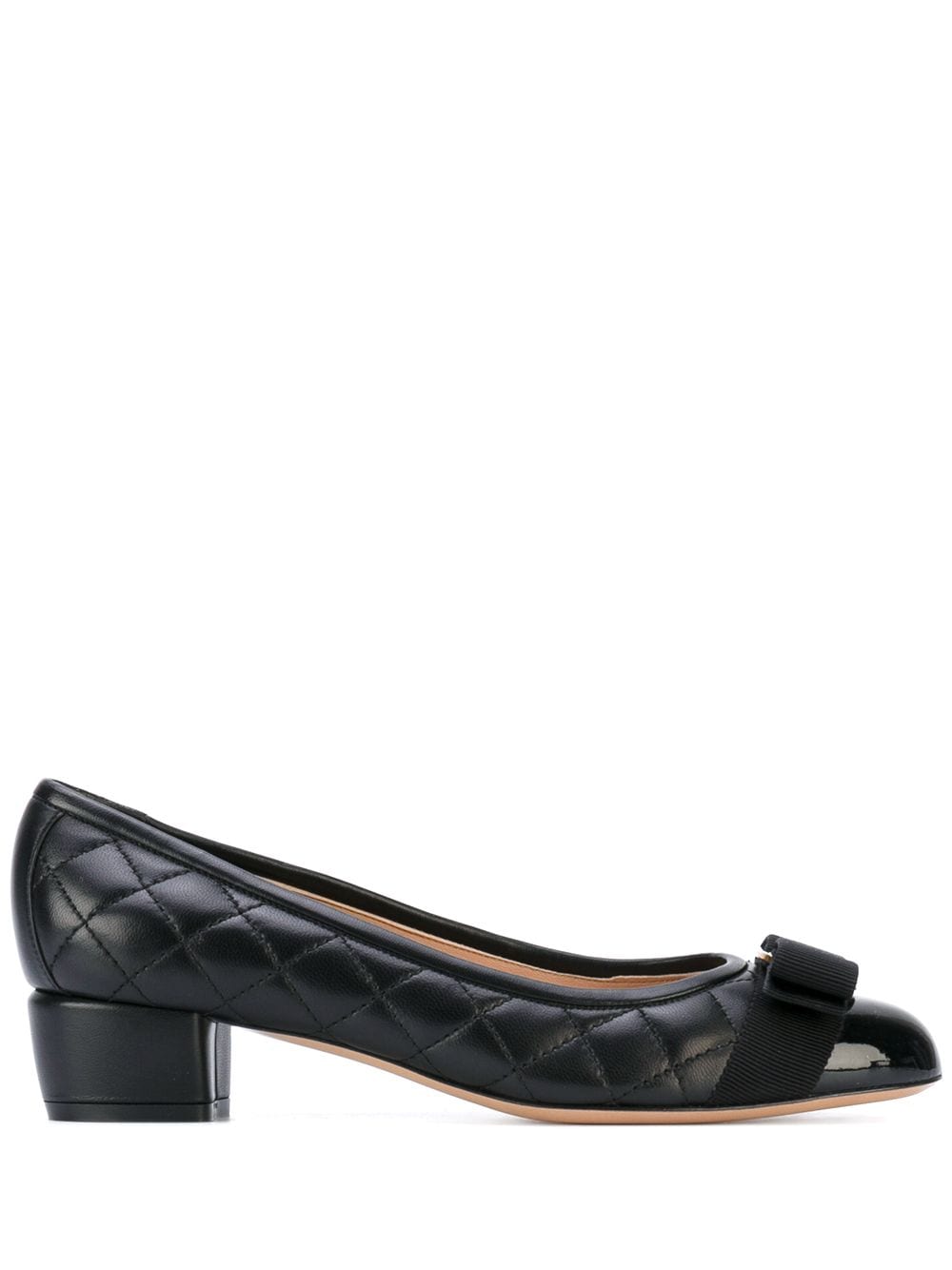 Salvatore Ferragamo Vara Bow Black Leather Pumps image 0