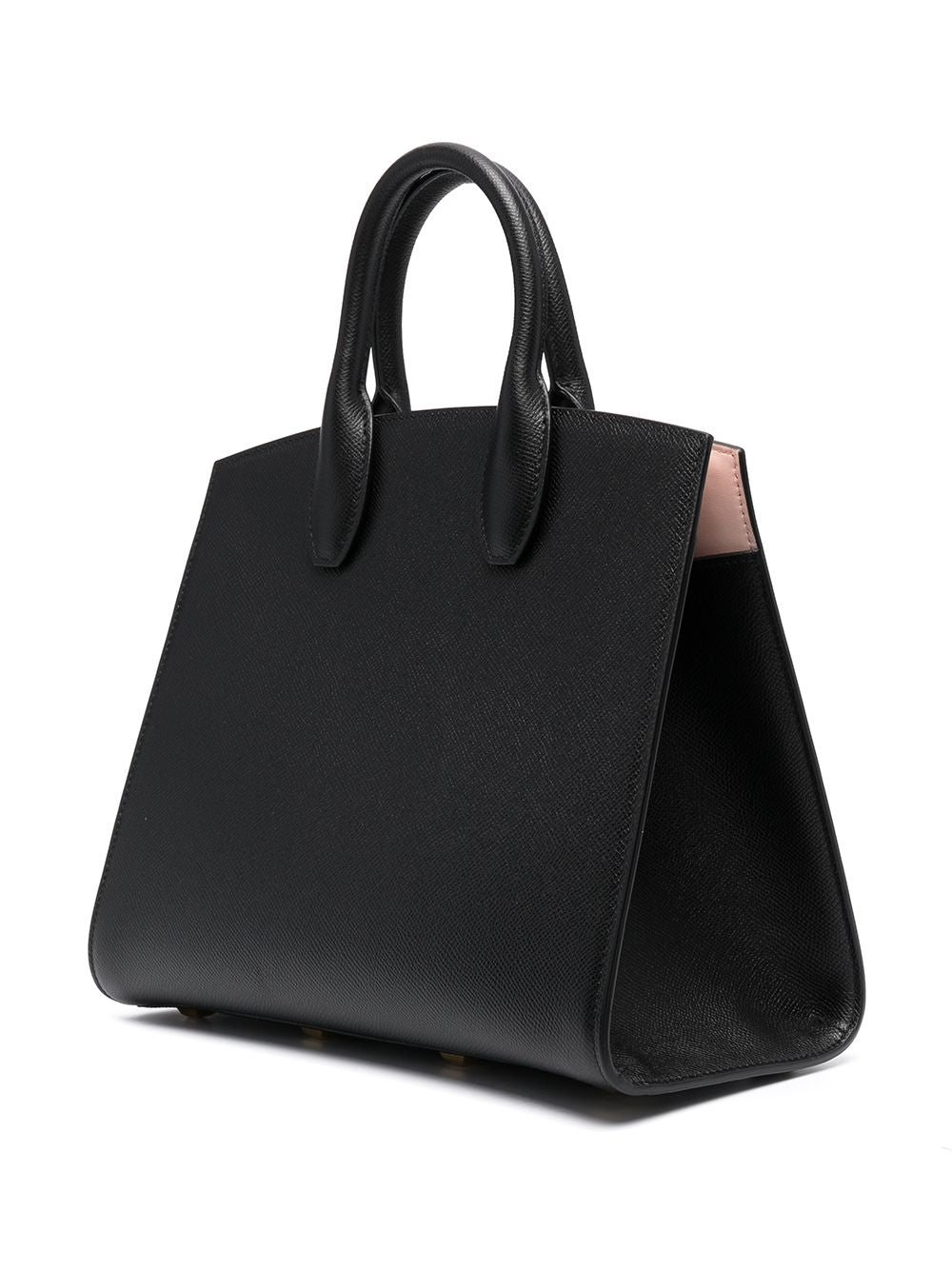 Ferragamo Gancini Plaque Calf Leather Top Handle Bag - Black image 2