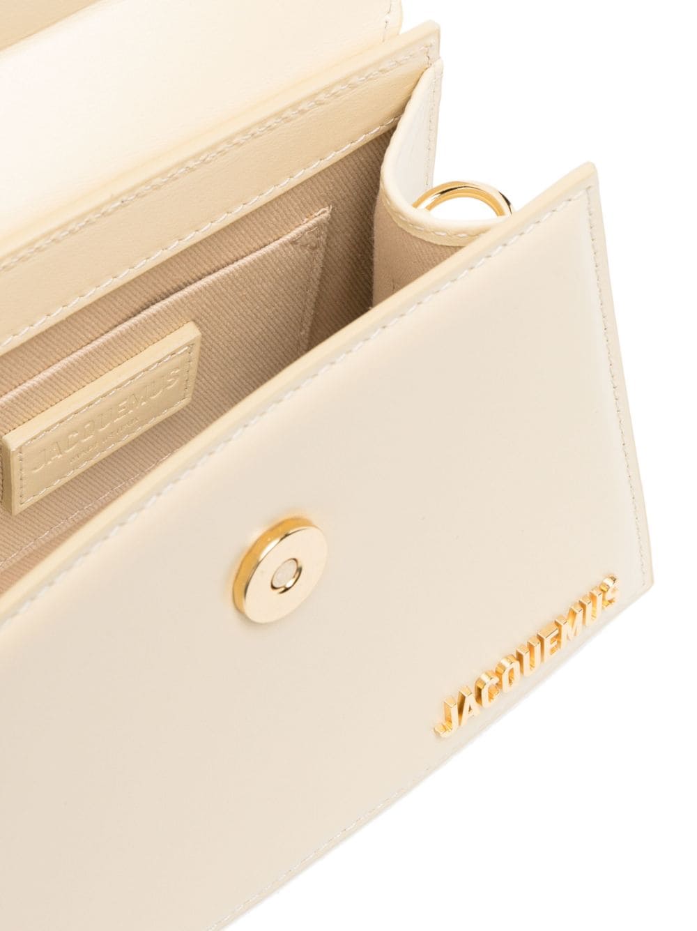 JACQUEMUS Le Chiquito Moyen White Leather Bag image 1