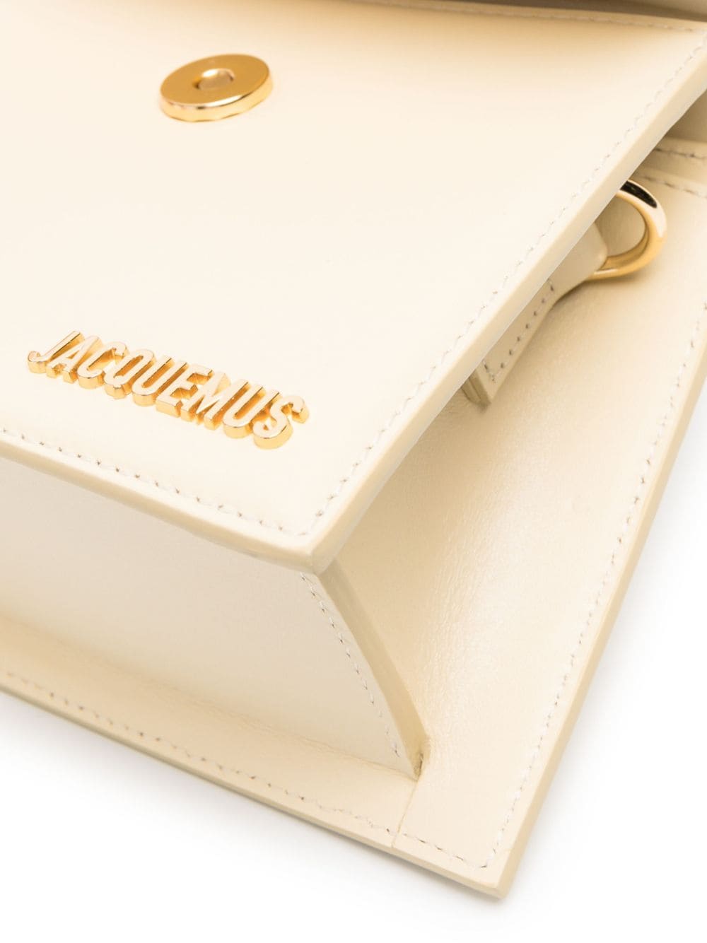 JACQUEMUS Le Chiquito Moyen White Leather Bag image 4